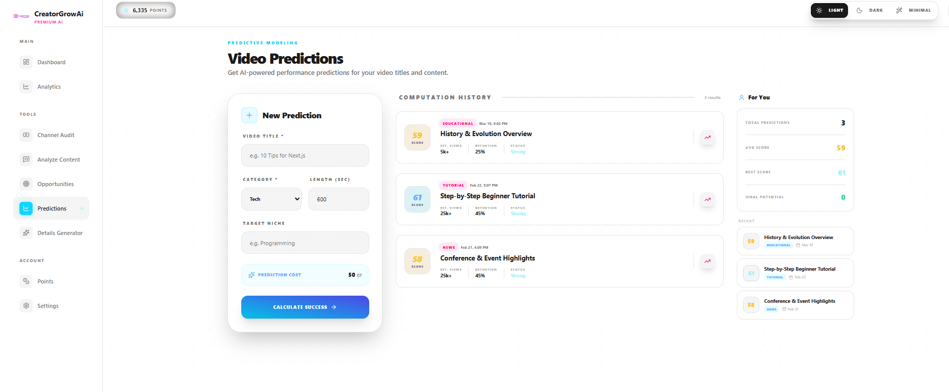 Video Predictions - Screenshot 1