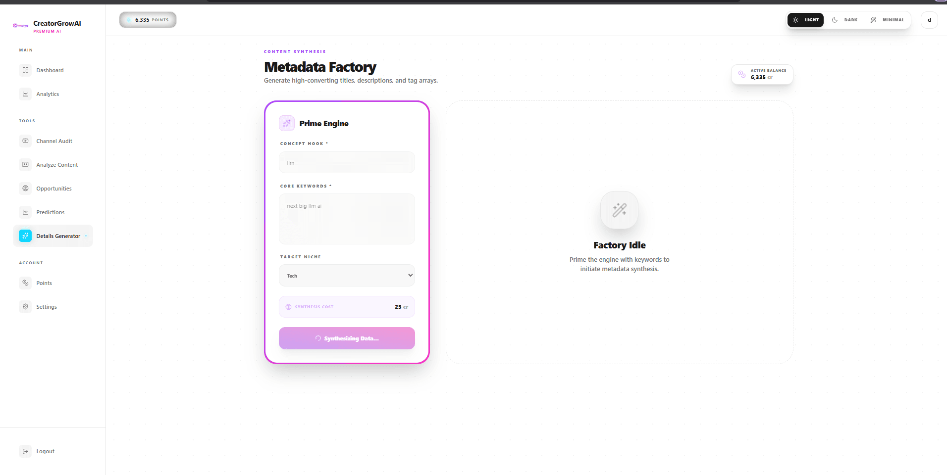 Metadata Factory — Details Generator - Screenshot 1
